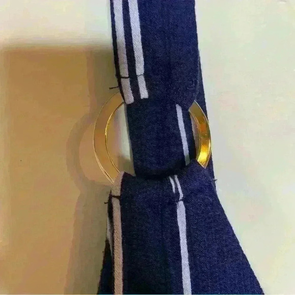 Derek Heart Striped Romper Size M - Picture 3 of 7